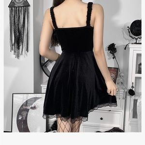 Black goth like party dress